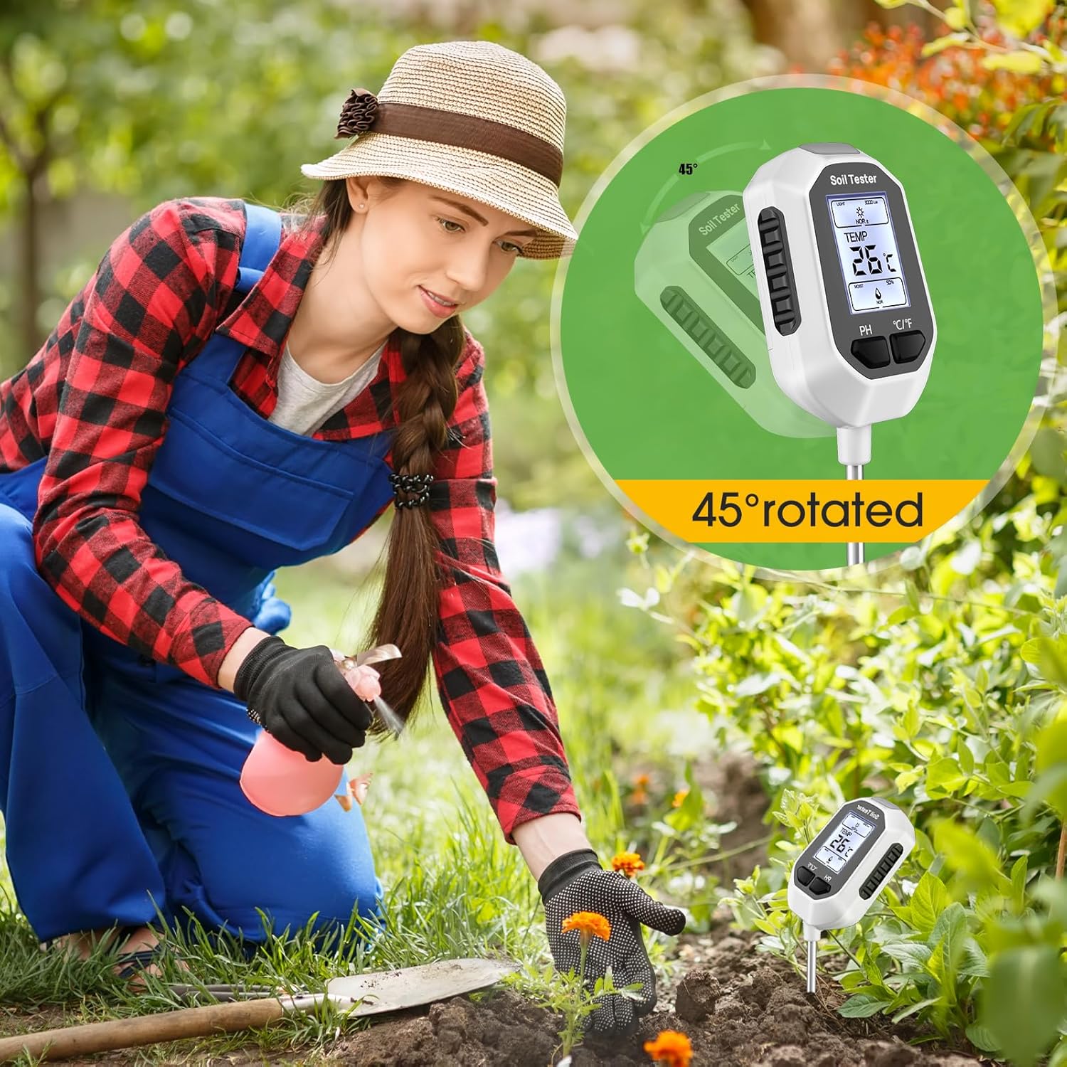 YAMRON 4 in 1 Digital Soil Moisture Meter Review & Guide
